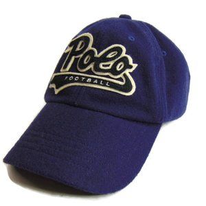 Polo Ralph Lauren Mens Wool Hat Football Script Navy Blue Snapback Baseball Cap